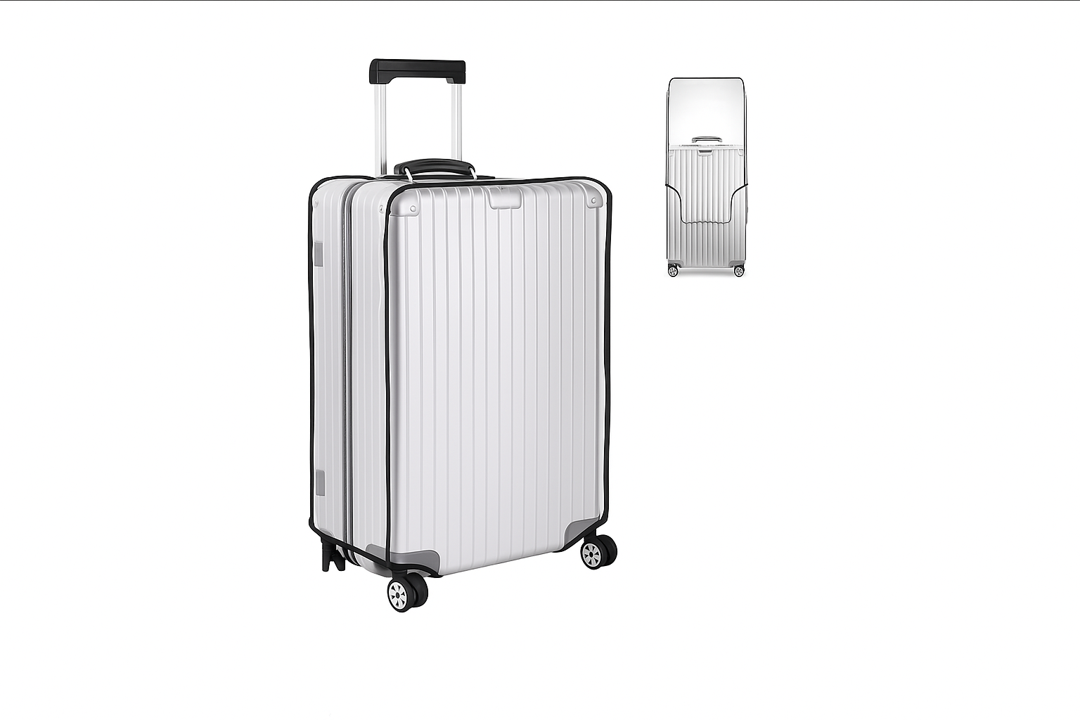 TravelShield – Clear Suitcase Cover