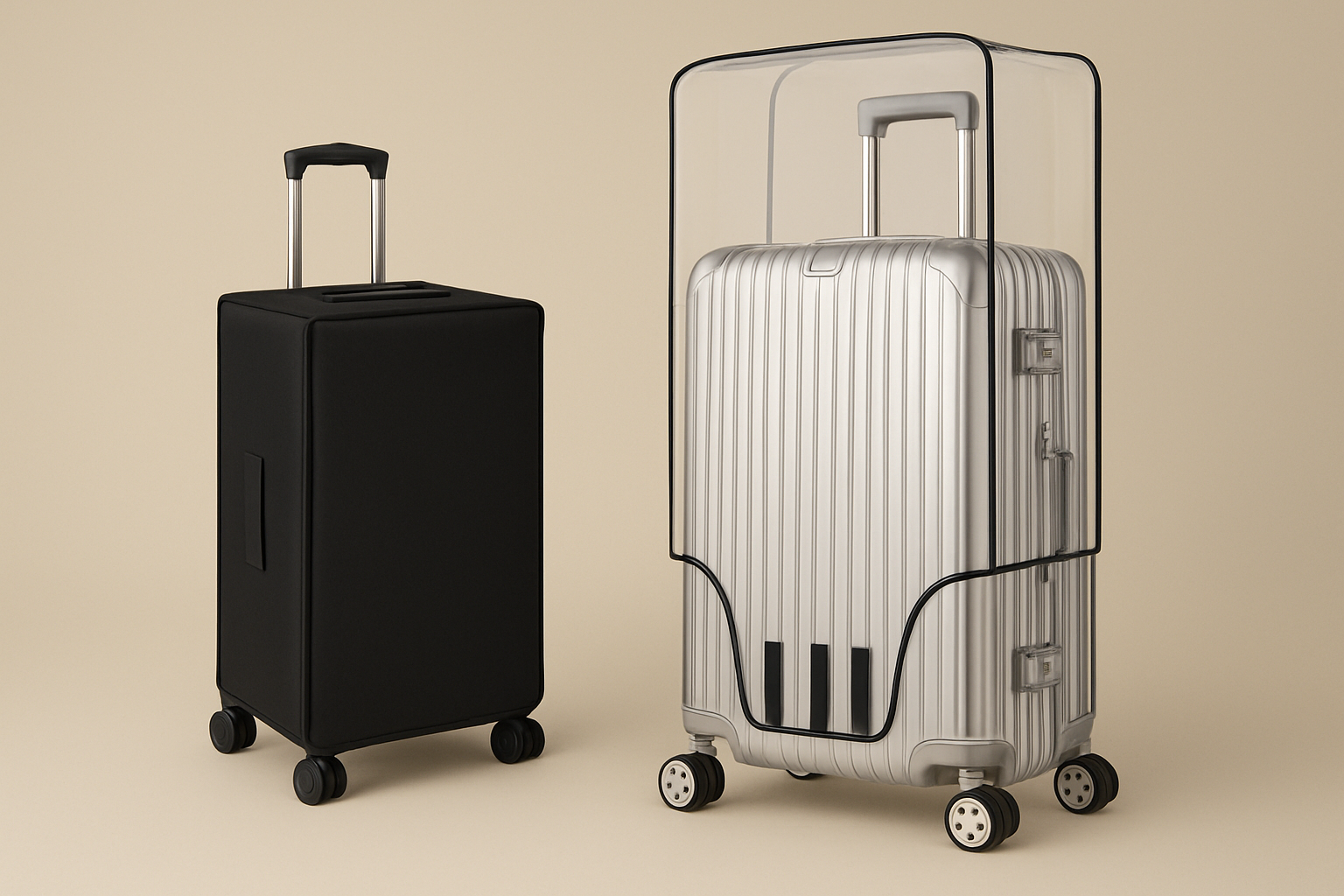 TravelShield – Clear Suitcase Cover